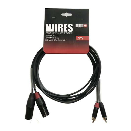 Sound Cable 2 XLR M - 2 RCA - 3M