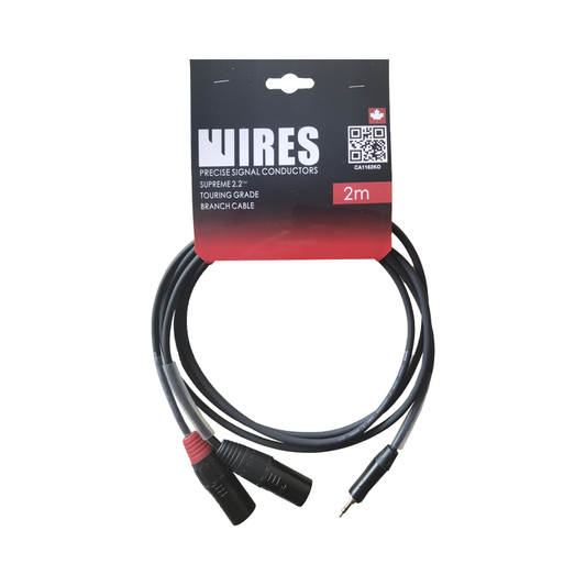 Sound Cable 2 XLR M - PL 3.5 - 2M