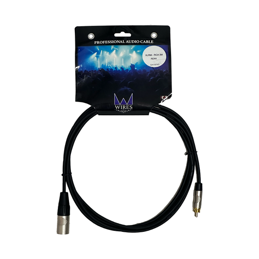 Sound Cable XLR M - RCA - 3M