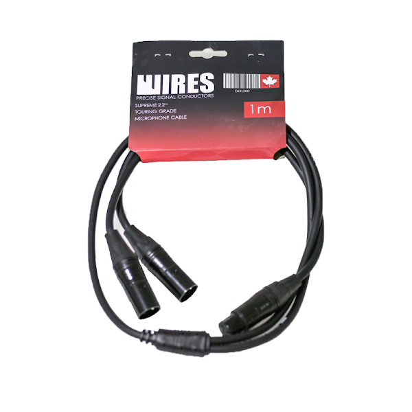 Sound Cable 2 XLR M - XLR F - 1M