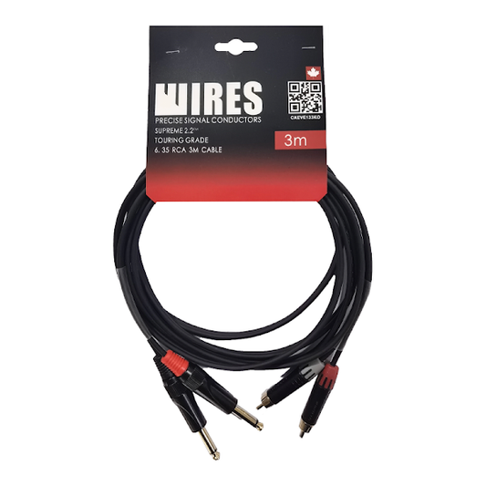 Sound Cable 2 RCA - 2 PL 6.3 - 3M